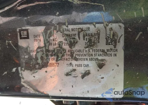 2017 Buick Verano Sport Touring from USA, damaged, VIN 1G4PR5SK5H4108677